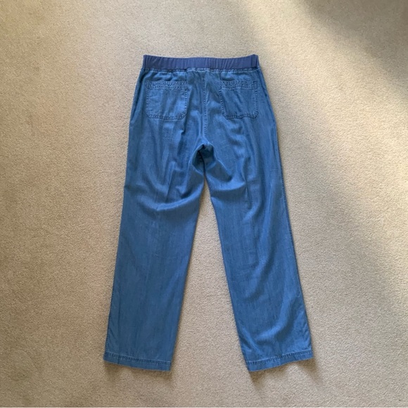 Charter Club denim suit with safari jacket and drawstring pants - Picture 8 of 13